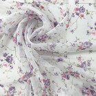 Тюль Вуаль Розы сиреневые 75587